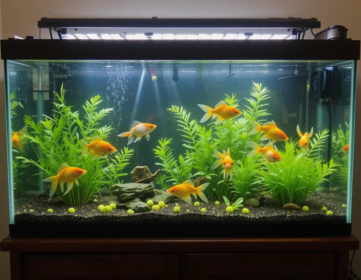 What is the ideal tank size for goldfish