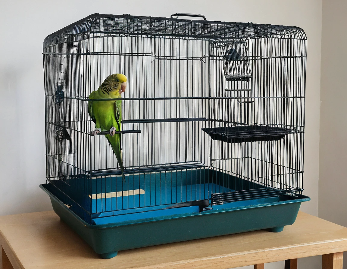 A closer look at Powder Coated Argentine Parakeet Cage Size