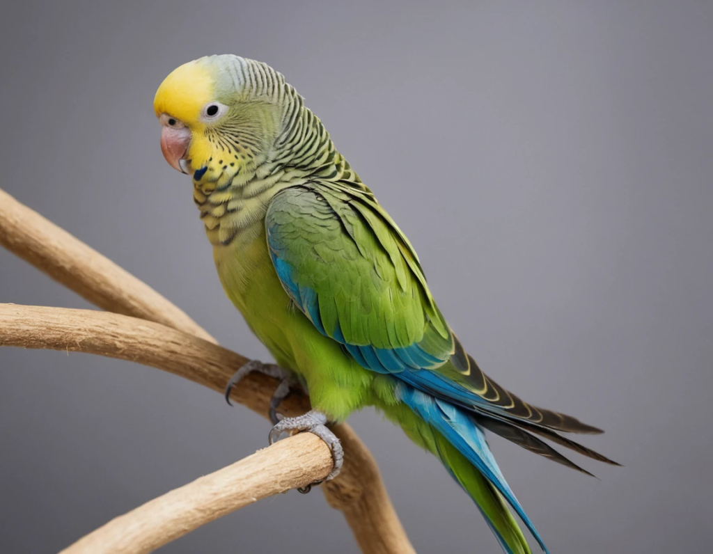 Parakeet feather plucking