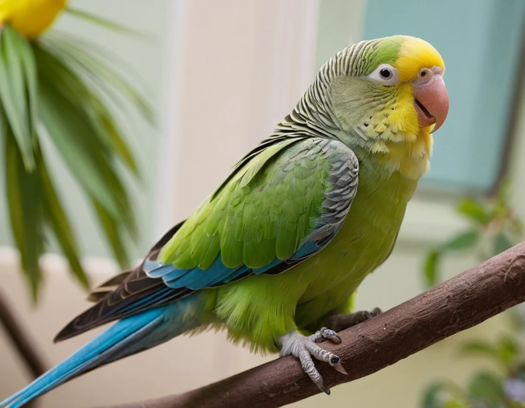 Parakeet feather plucking