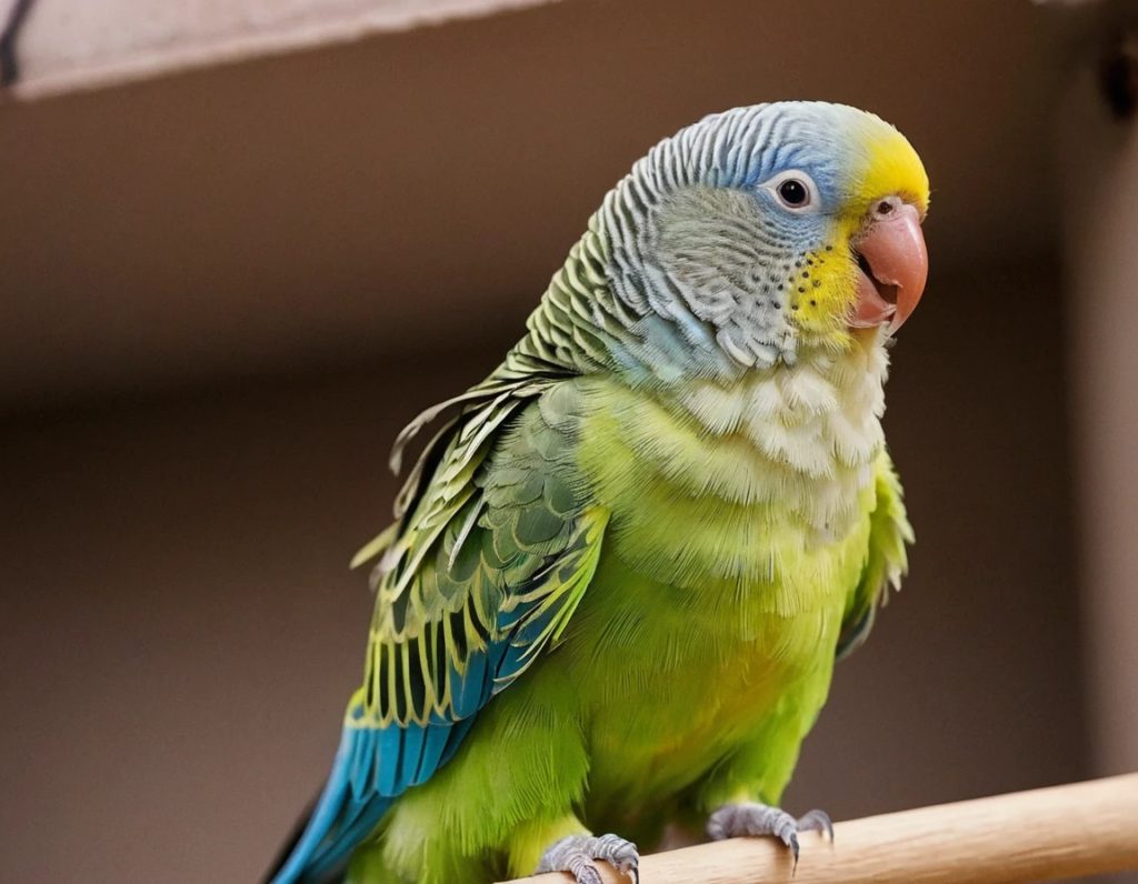 Parakeet feather plucking