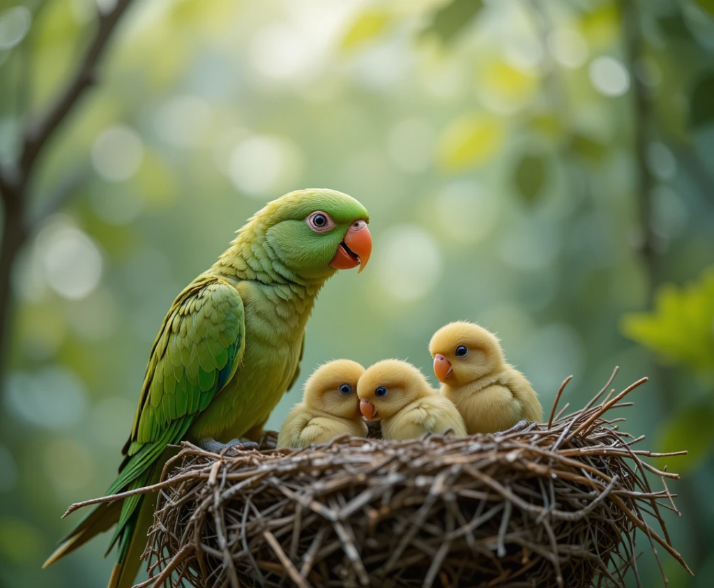 Parakeet chick care