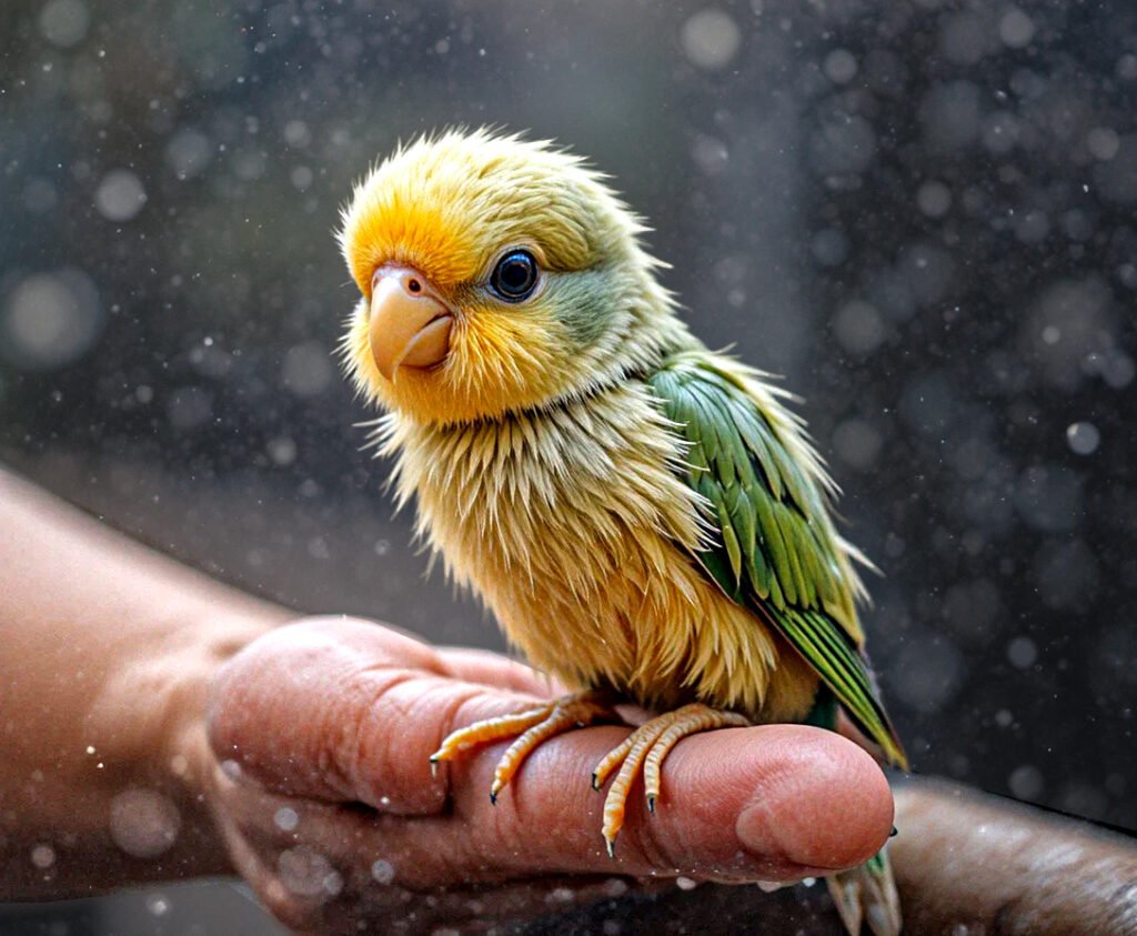 Parakeet chick care
